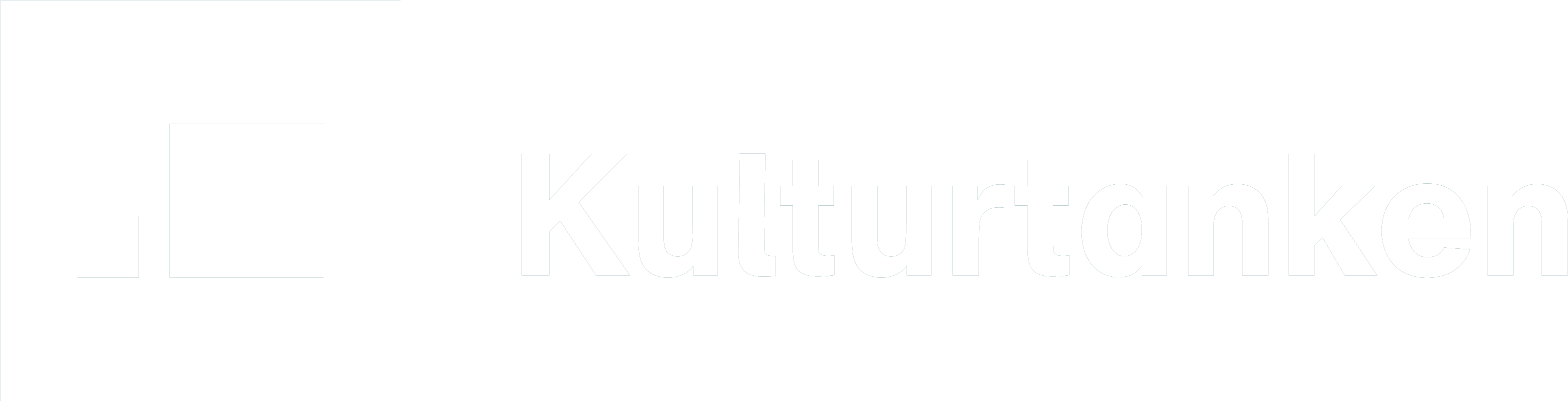 Kulturtanken Liggende Logo Negativ